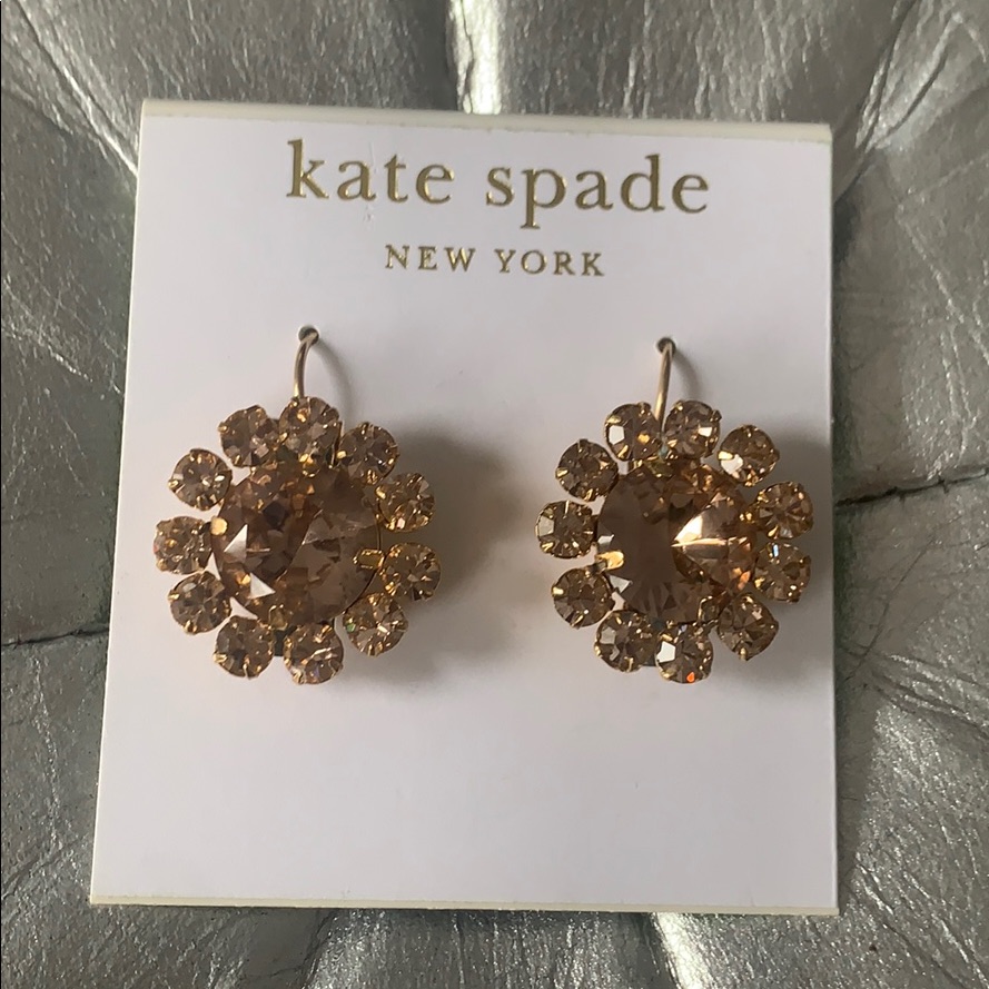 Kate Spade Be Dazzled Flower Gem Earrings 45$